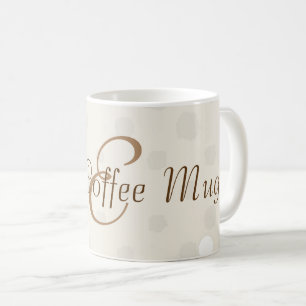 Caneca De Café Portas de Creme Bonito Monograma De Café Boas