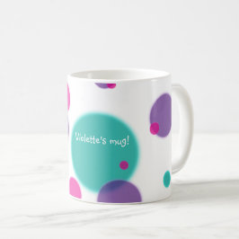 Caneca De Café Portas Padrão de divertimento de corte Cor de rosa