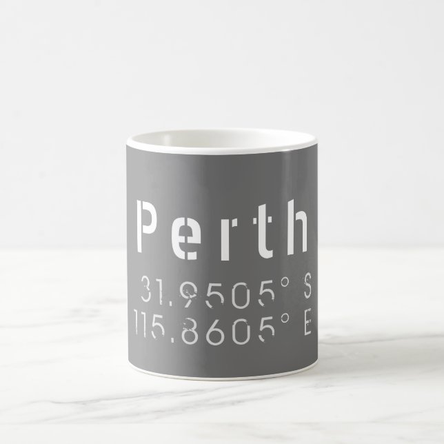 Caneca De Café Porth Latitude e Longitude (Centro)