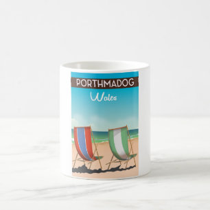 Caneca De Café Porthmadog, País de Gales, galês, impressão de car
