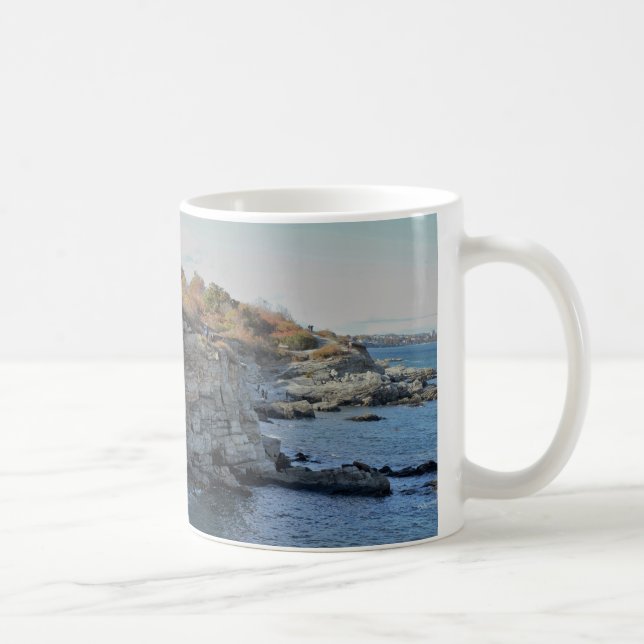 Caneca De Café Portland Maine Cliff (Direita)