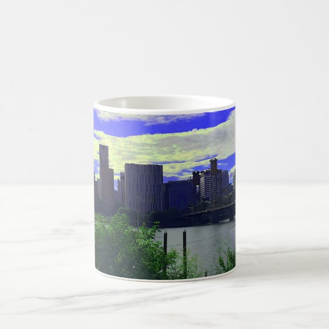 Caneca De Café Portland, Oregon Skyline nº 2 Mug (Centro)