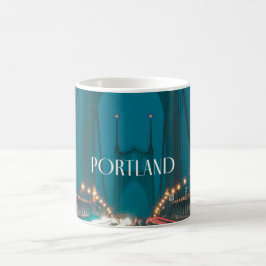 Caneca De Café Portland Rua.John's Bridge Mug