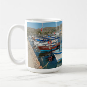 Caneca De Café Porto de Bozburun perto de Marmaris, Turquia
