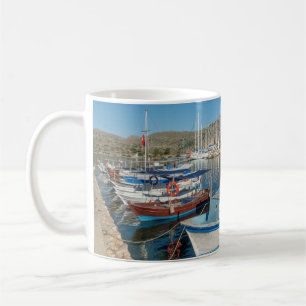 Caneca De Café Porto de Bozburun perto de Marmaris, Turquia