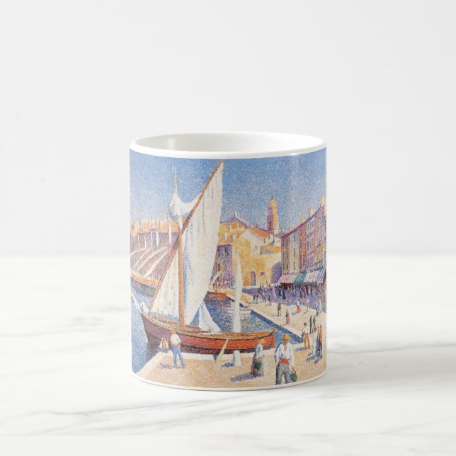 Caneca De Café Porto de Santo-Tropez (Sul de França) (Centro)