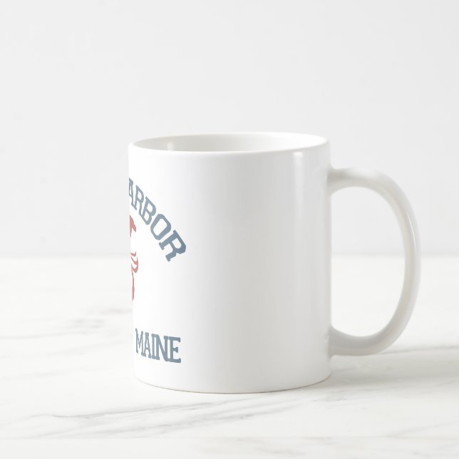 Caneca De Café Porto de York - Maine. (Direita)