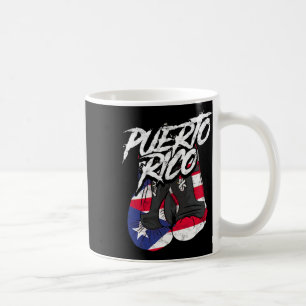 Caneca De Café Porto Rico Em Luvas De Boxim - Porco De Boxing His