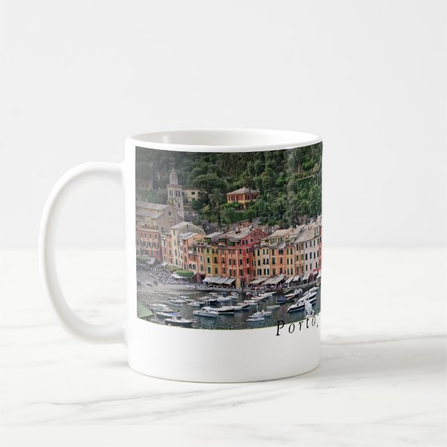 Caneca De Café Portofino, Itália - Itália romântica (Esquerda)