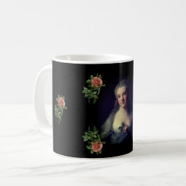 Caneca De Café Portrait of Manon Balletti Jean-Marc Nattier roses