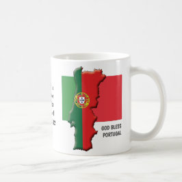 Caneca De Café PORTUGAL do DEUS ABENÇOE Patriótico Personalizado