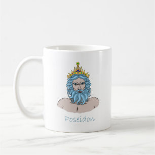Caneca De Café Poseidon - deus grego