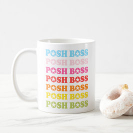 Caneca De Café Posh Boss Star Studed Rainbow Coffee Mug