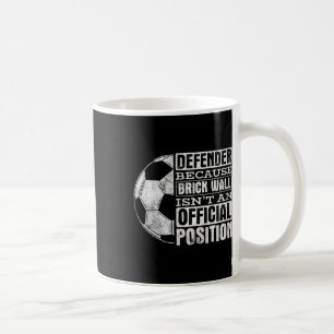 Caneca De Café Posição de Parede de Tijolo Defensora Esportes Fut