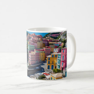 Caneca De Café Positano Escape Mug | Cerâmica Amalfi Coast Landsc