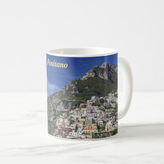 Caneca De Café Positano pelo mar (Frente Esquerda)