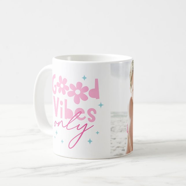 Caneca De Café Positive Bloom (Frente Esquerda)