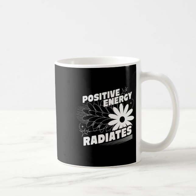 Caneca De Café Positivo, energia emite aspas positivas Inspirati (Direita)