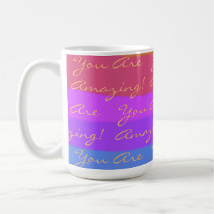 Caneca De Café Positivo Você É Incrível Colorido