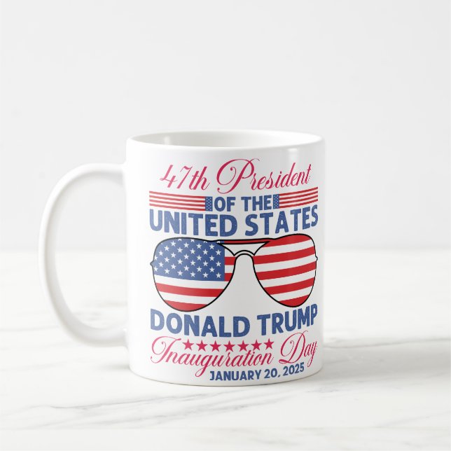 Caneca De Café Posse de Trump 47º 2025 (Esquerda)