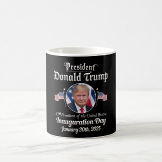 Caneca De Café Posse do presidente Trump 2025 47º presidente dos