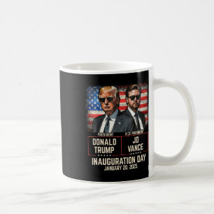 Caneca De Café Posse Trump Vance Dia 2025 Donald Trump Jd