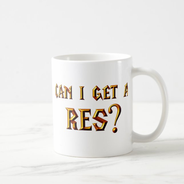 Caneca De Café Posso eu obter um Res? (Direita)