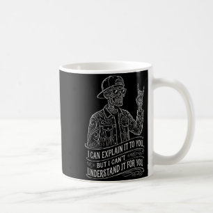 Caneca De Café Posso Explicar para Você Esqueleto Piada Engraçada