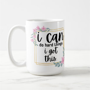 Caneca De Café Posso Fazer Coisas Duros (Azaleas)