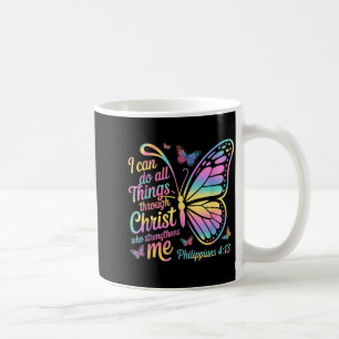 Caneca De Café Posso Fazer Todas as Coisas Através de Cristo Borb