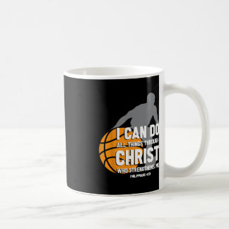 Caneca De Café Posso Fazer Tudo Através Do Cristo Christian Baske