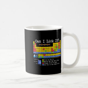 Caneca De Café Posso Lamber a Tabela Periódica Piada Professor de