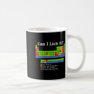 Caneca De Café Posso Lamber Tabela Periódica Gráfico Professor de
