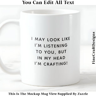 Caneca De Café Posso Parecer Que Estou Ouvindo O Novelty Artesana