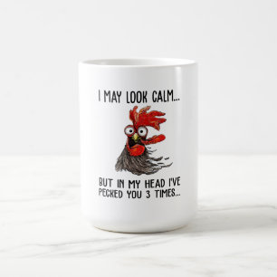 Caneca De Café Posso parecer tranquilo, mas na minha cabeça, eu 