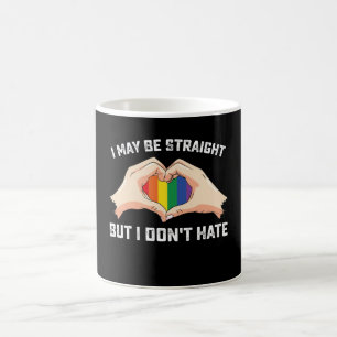 Caneca De Café Posso ser hétero, mas não odeio gays e lésbicas