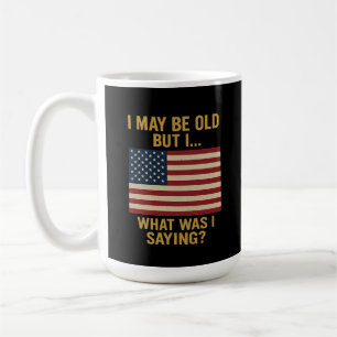 Caneca De Café Posso Ser Velho, Mas... Espera, O Que Estava Dizen