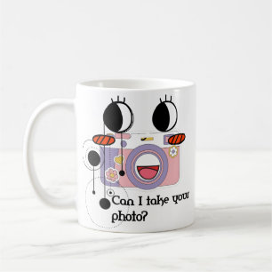 Caneca De Café Posso tirar sua foto? Arte de câmara