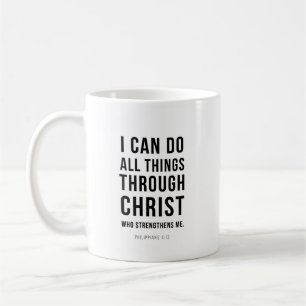 Caneca De Café Posso Todas as Coisas Filipenses 4:13