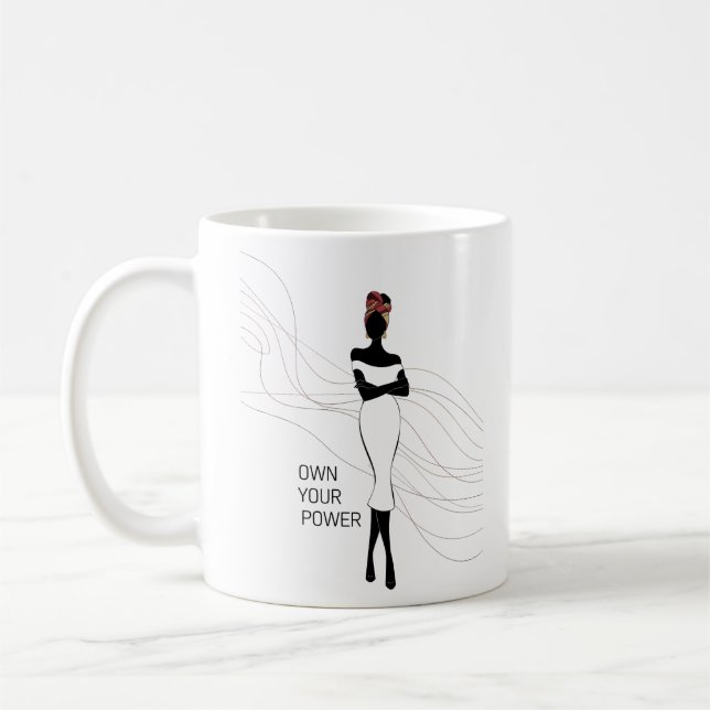 Caneca De Café Possuir seu poder: um retrato da confiança e da gr (Esquerda)