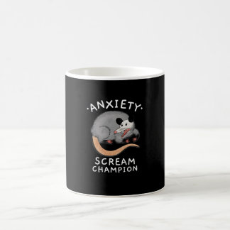 CANECA DE CAFÉ POSSUM ANSIEDADE GRITAR CHAMPION