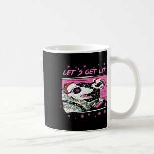 Caneca De Café Possum Guaxinim Divertido Vamos Pôr Na Rua Lixo Na