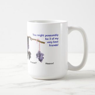 Caneca De Café Possumbly 3 melhores amigos!