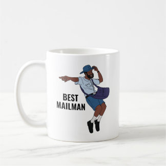 Caneca De Café Postal Trabalhador Divertido Dançando Cartero Apre