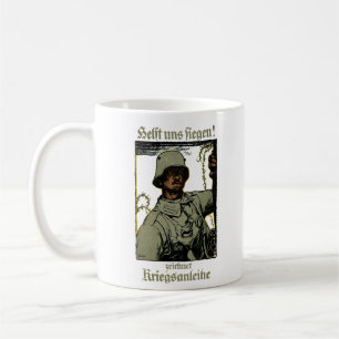 Caneca De Café Poster alemão da ligação de guerra de WWI