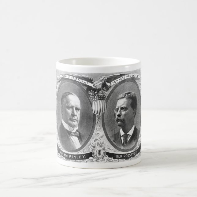 Caneca De Café Poster da eleição de McKinley e de Roosevelt (Centro)