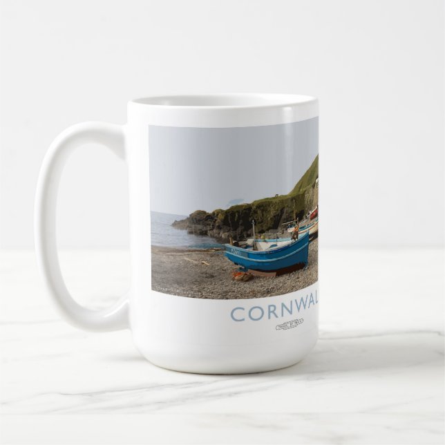 Caneca De Café Poster da estrada de ferro de Cornualha (Esquerda)