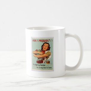 Caneca De Café Poster da segunda guerra mundial - SOU EU