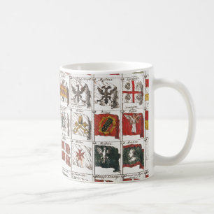 Caneca De Café Pôster de Bandeiras Náuticas Antigas do Mundo