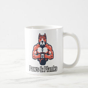 Caneca De Café Pôster de condicionamento físico canino muscular P